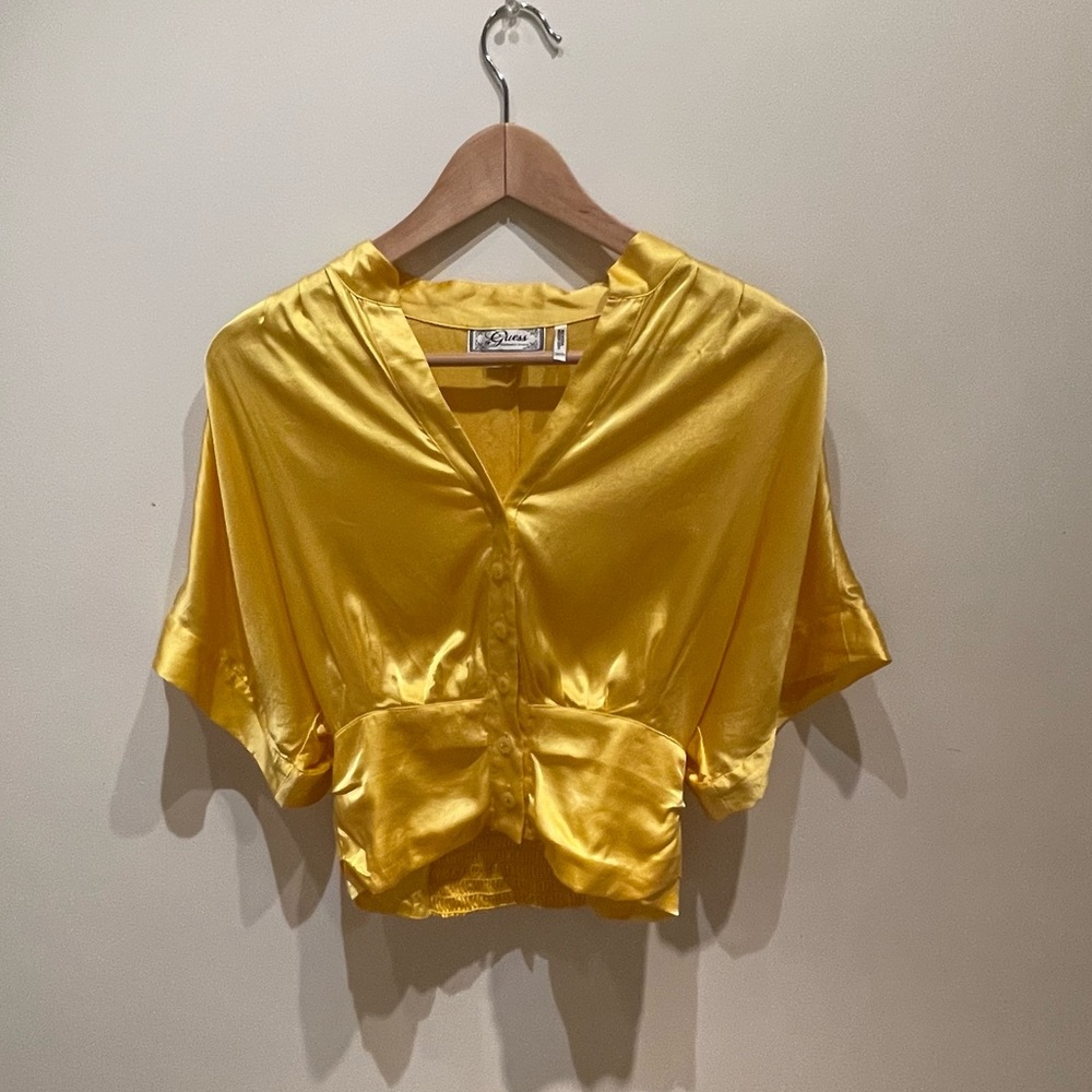 Vintage GUESS Silk Marigold Blouse